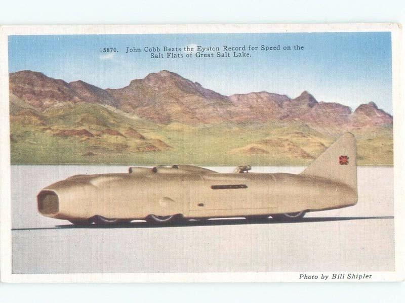 1939 CAR LAND SPEED RECORD ON FLATS OF GREAT SALT LAKE Salt Lake City UT E6136