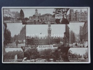 Yorkshire BRADFORD 9 Image Multiview - Old Postcard