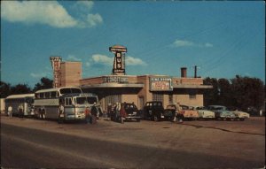 Rolla Missouri MO Reg & Andy's Caf� Cafeteria Bus Station Vintage Postcard