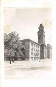 RPPC of Administration Building~Note on Back~Postcard Mailed 1950 @ Waukegan IL