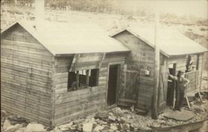 Shack Building at Stone Quarry WISC Written on Back CRISP ++Photography RPPC