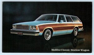 Advertising 1978 CHEVROLET MALIBU CLASSIC Station Wagon Car Automobile Postcard