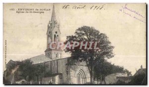 Old Postcard Royan surroundings Royan Church of St George