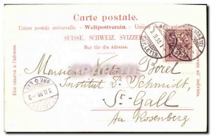 Old Postcard Switzerland Frubourg card 1898