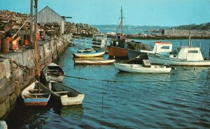 Vintage Postcard 1974 Pigeon Cove Harbor on Cape Ann Rockport Massachusetts MA