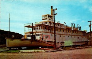 Canada Yukon Dawson City Sternwheeler S S Keno On Banks Of Yukon River