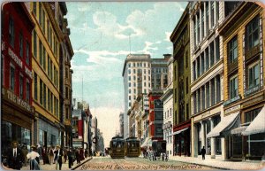 Baltimore St Looking West from Calvert, Baltimore MD c1914 Vintage Postcard P58