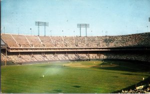 Rare Memorial Stadium Orioles Colts Baltimore Maryland 1950s Postcard KF14