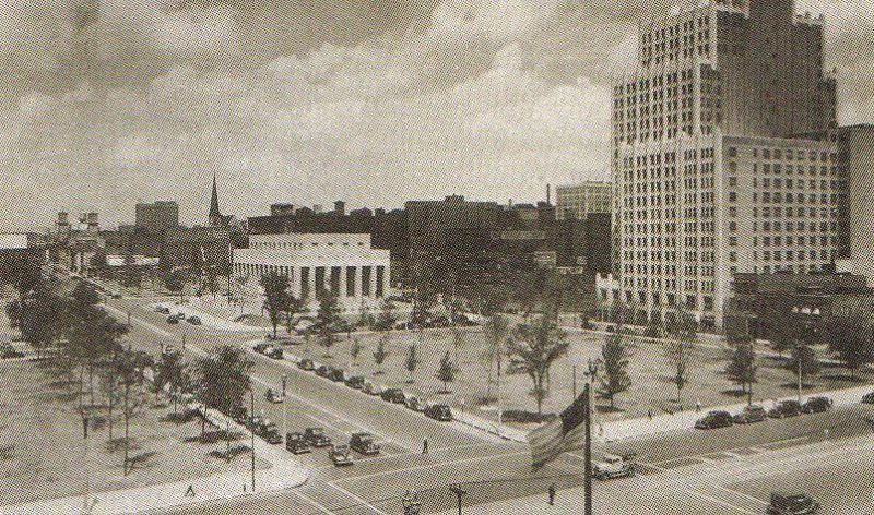 Postcard Memorial Plaza St Louis Missouri