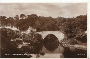 Scotland Postcard - Brig O' Balgownie - Aberdeenshire - Real Photo - Ref TZ1765