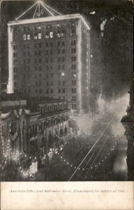 Baltimore Maryland American Office 1906 Jubilee c1900-20s Vintage Postcard