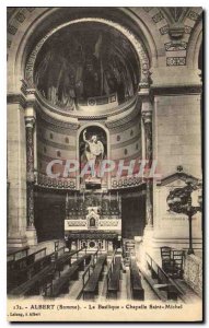 Old Postcard Albert Somme Basilica Chapelle Saint Michel