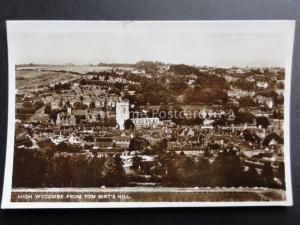 High Wycombe from Tom Birt's Hill (Tom Burt's) showing Football Pitch c1933 RP