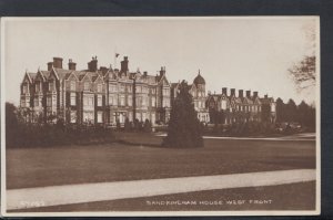 Norfolk Postcard - Sandringham House, West Front    RS12093