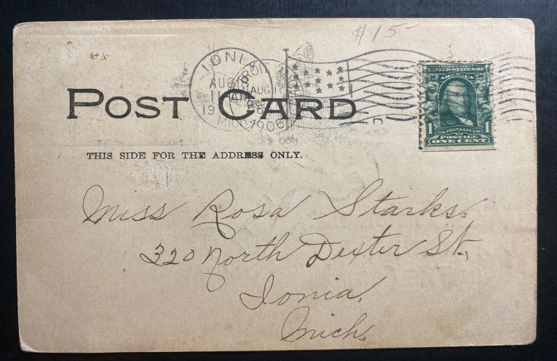 1906 Detroit MI USA Picture Postcard Black Americana Cover A Bird In The Han