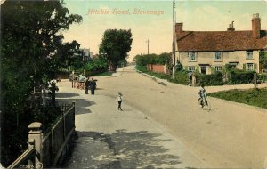 Vintage Postcard Hitchin Road Stevenage Hertfordshire, England UK