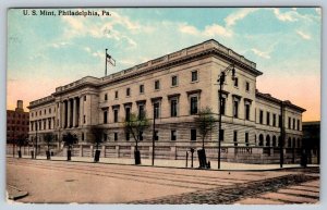 US Mint, Philadelphia Pennsylvania, Antique 1914 Curt Teich Postcard