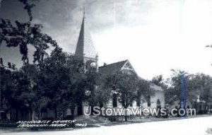 Real Photo - Methodist Church - Franklin, Nebraska NE  