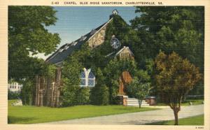 Chapel of Blue Ridge Sanatorium - Charlottesville VA, Virginia - Linen