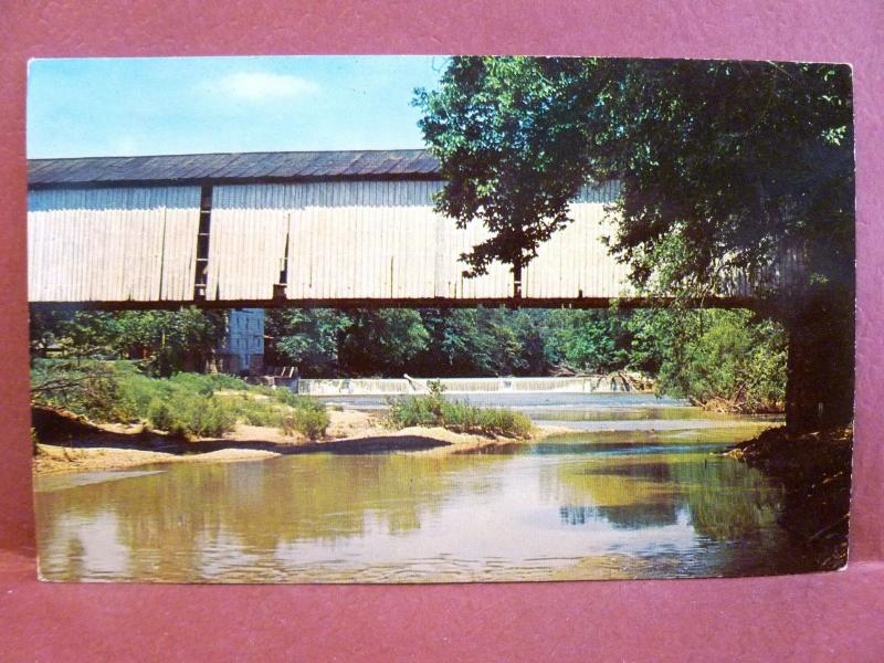 Postcard IN Rockville Mansfield Bridge