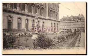 Old Postcard Paris His squares and gardens of Garden & # 39infante the louvre