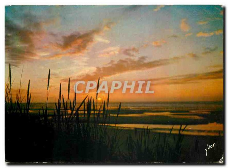 Postcard Modern Colors and Light of France Crepuscule on the Ocean
