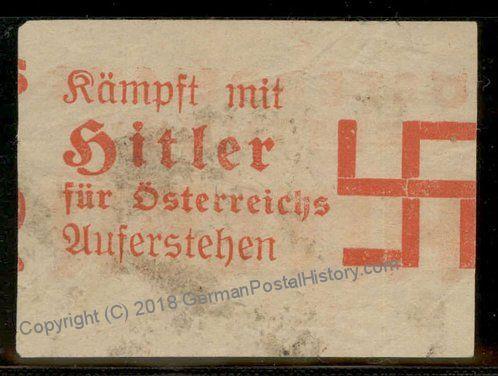 Austria Fight with Hitler 1933 Nazi Party Vote Propaganda Slogan Leaflet 85587