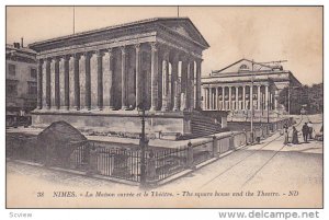 NIMES, Gard, France; The square house and the Theatre, 00-10s