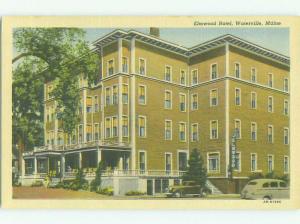 Unused Linen ELMWOOD HOTEL Waterville Maine ME hr7278@