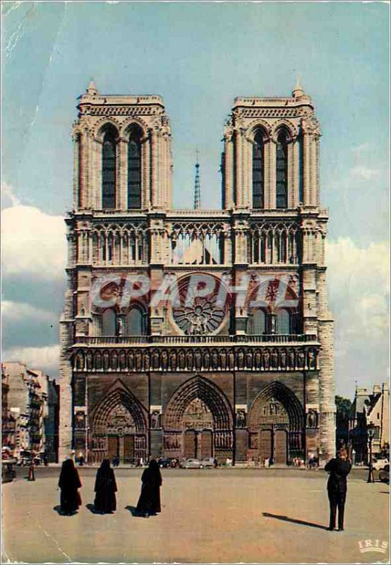 Modern Postcard Notre Dame Paris The Facade