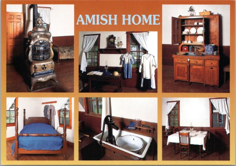 Postcard Amish Home multiview