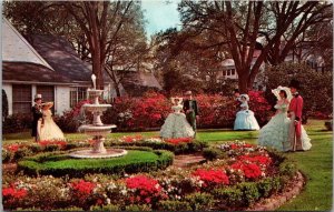 Alabama Mobile Girls In Ante-Bellun Costumes Along The Azalea Trail