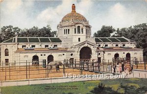 Elephant House, New York Zoological Park - New York City Postcards Postcard