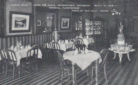 Colorado Georgetown Dining Room Hotel De Paris Artvue