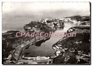 Postcard Modern Bonifacio View Aerienne The City And The Harbor