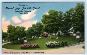 SEVIERVILLE, Tennessee TN~ Roadside Motel ROUND TOP TOURIST COURT 1940s Postcard