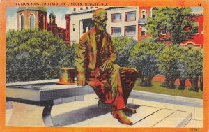 Gutzon Borglum statue of Lincoln Newark, NJ, USA