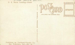 South Pacific C-1910 US Naval Landing Guam Bardell Process Postcard 21-5920