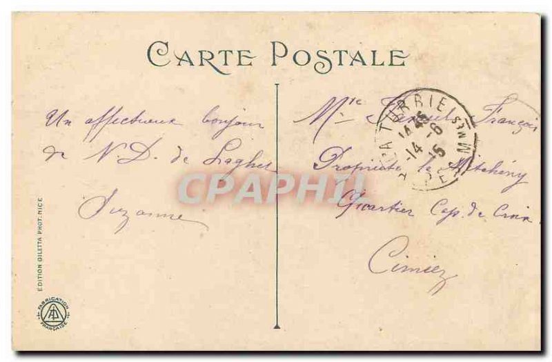 Old Postcard Our Lady of Laghet