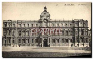 Old Postcard Marseille The prefecture