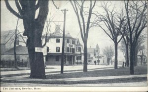 Rowley MA The Common c1910 Postcard