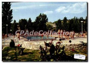 Old Postcard Espalion Aveyron Pool