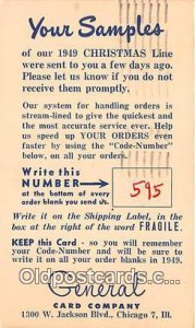 Your Samples, Christmas Line Chicago, IL, USA 1949 