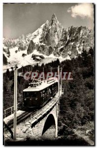 Modern Postcard Chamonix Railway The Sea Of Ice And The Dru Funicular