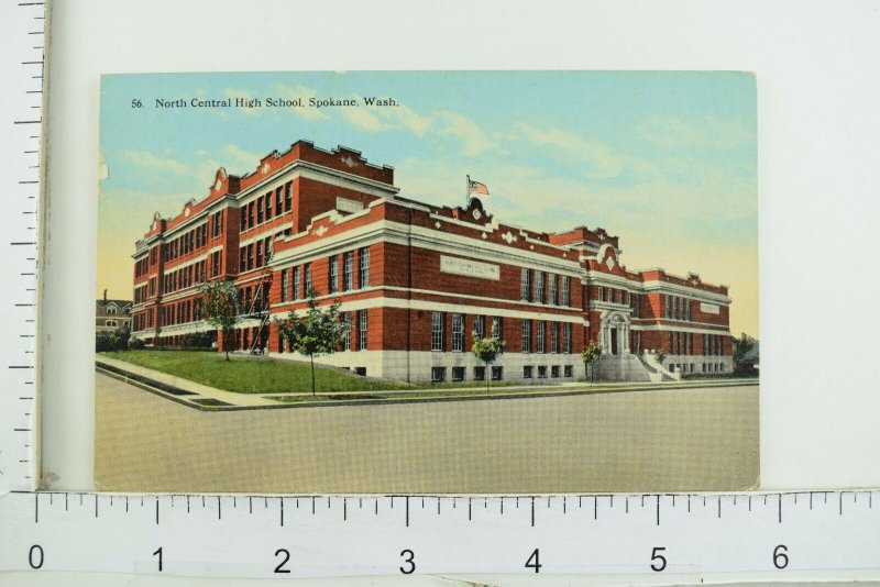 Vintage North Central High School, Spokane Wash. Postcard P47