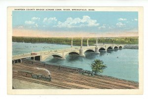 MA - Springfield. Hampden County Memorial Bridge, Connecticut River