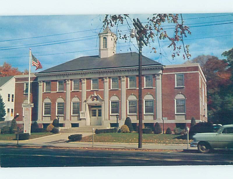 Pre-1980 CITY HALL SCENE Southington Connecticut CT AF1919