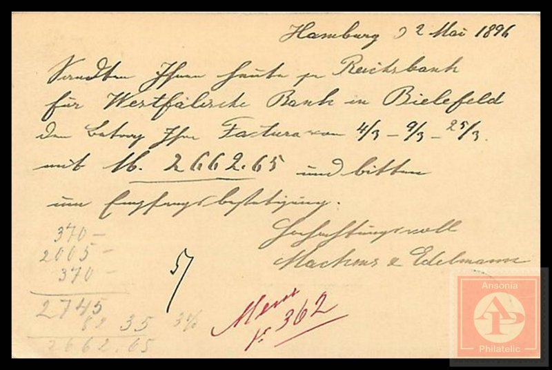 German Reichspost Postcard