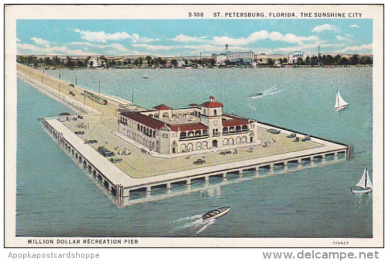 Million Dollar Recreation Pier St Petersburg Florida Curteich