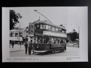 Tram SOUTHAMPTON TRAM No.92 Pamlin Print Postcard M501